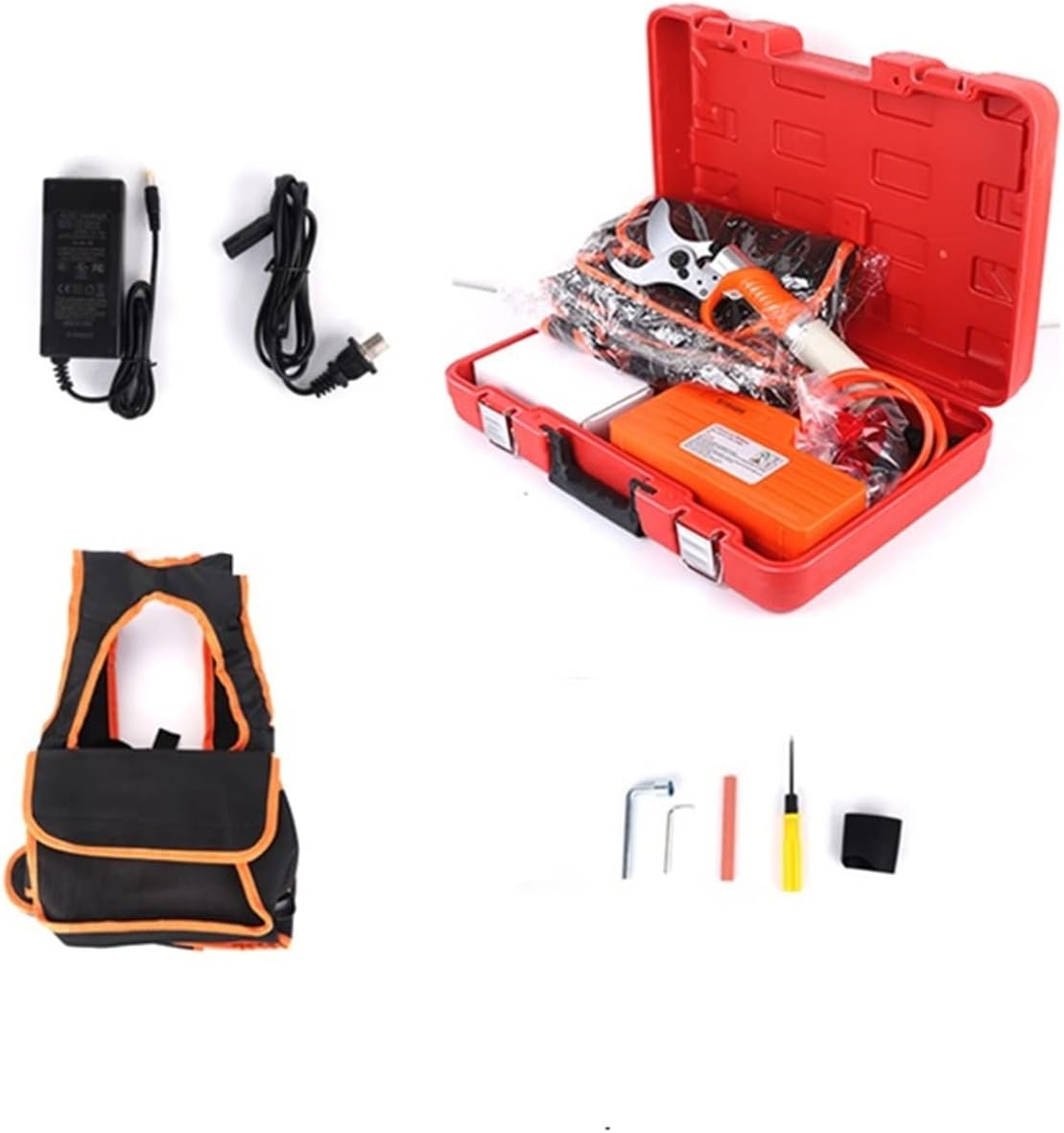 Electric Pruning Shears, 36V Electric Pruner, 0-45mm Lithium Branches, 1.2-1.8m Hedge Trimmer Extension Rod