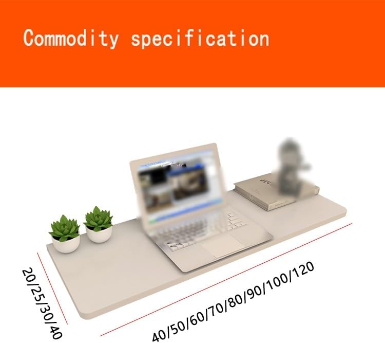 Wall-Mounted Floating Desk - Foldable Workbench & Dining Table for Kitchens Sewing Stations Handicraft Production - Space-Saving White Desk (80x50cm)