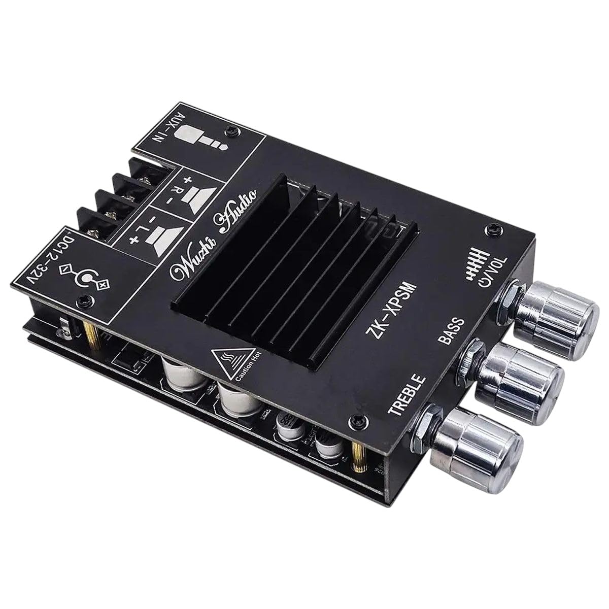 ZK-XPSM 150W * 2 HigH and Low Bass Adjustment Bluetuth Audio Power Amplifier Board Module Dual Channel Tda7498E Heat Sink New 2025 for Arrival High for Quality