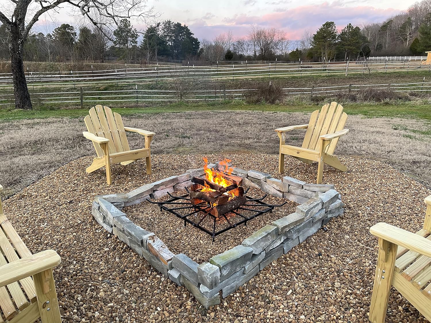 SteelFreak Square Wheel Fire Pit Grate - Made in The USA (28 x 28 Inch)