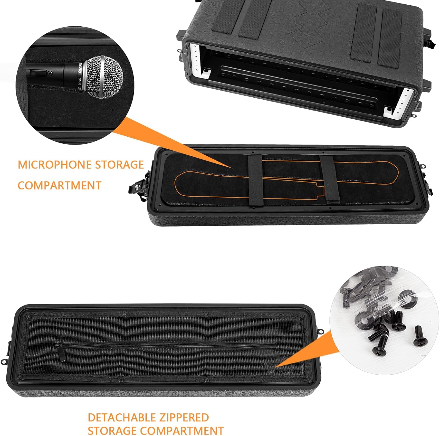2U Rack Case, Shallow 17