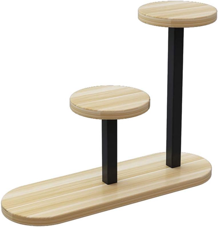 Storage Shelves Wooden Flower Pot Holder Mini Plant Stand Herb Potted Rack Tray Shelf Corner Shelving Standing for Balcony House Decoration