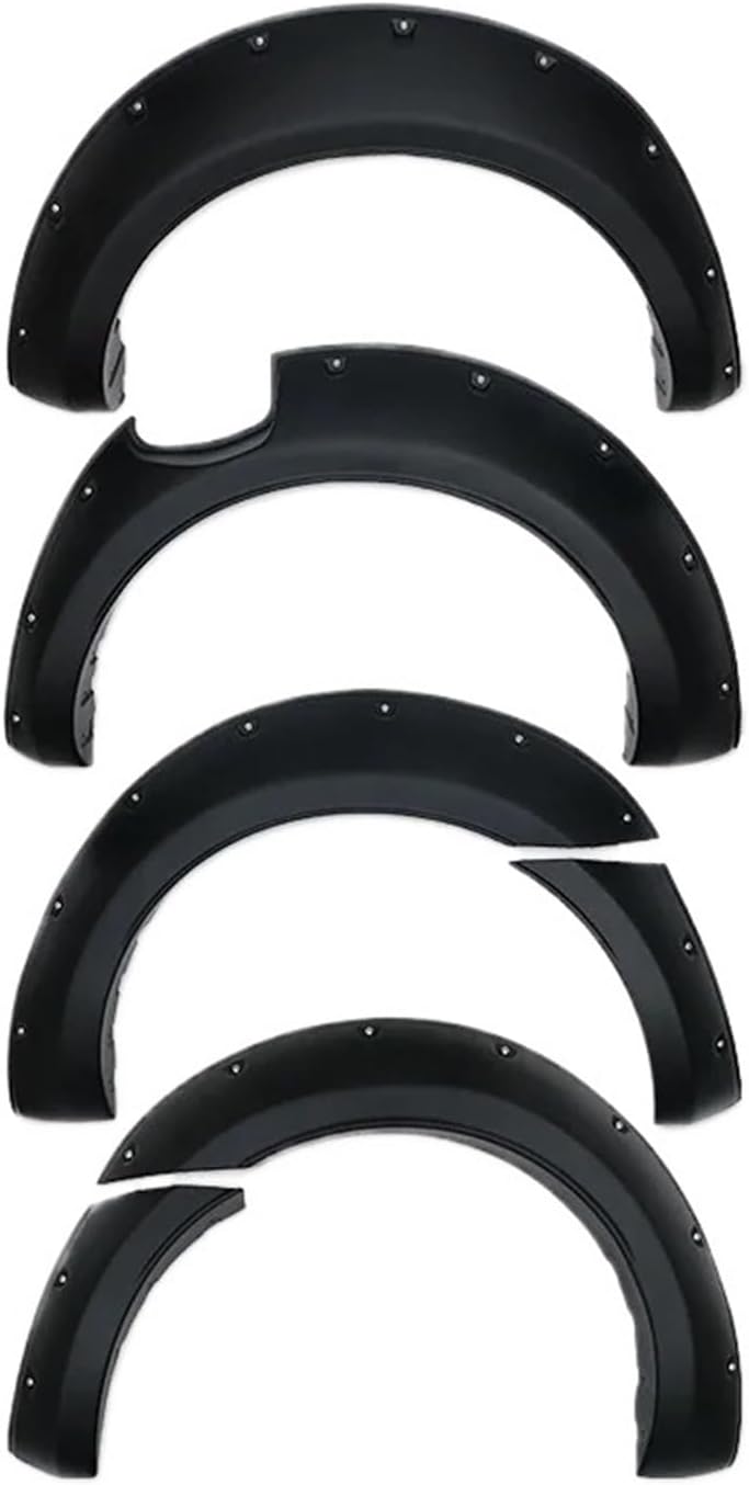Abs Fender Flare Pocket Styles Wheel Arch Matte Black Compatible For Ford Ranger T7 2015-2017 Other Exterior Accessories