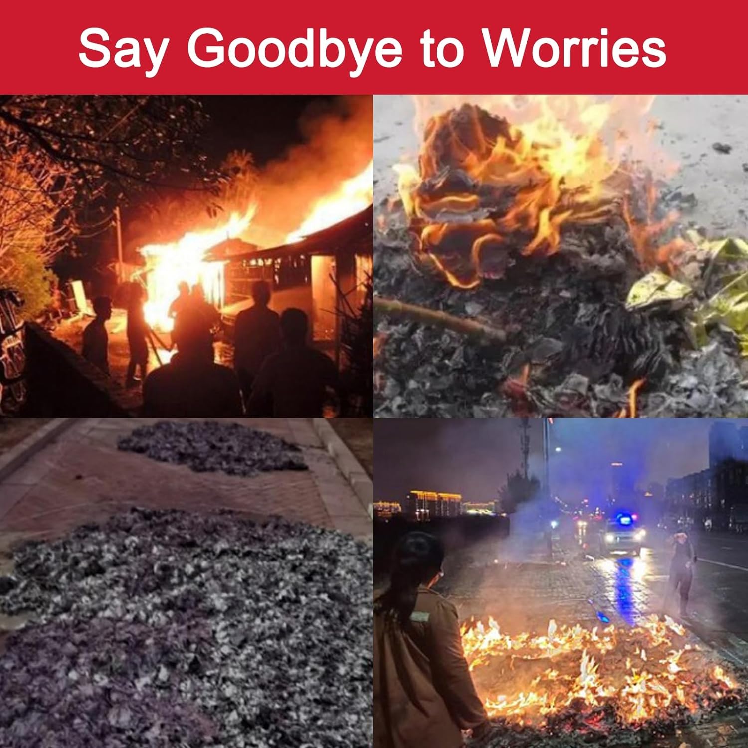 Incinerator, Burn Barrel with Lid, Portable Burn Cage with Wheels, Metal Fire Pit, Trash Burning Containers with Grid Support(33.5cm/13in)