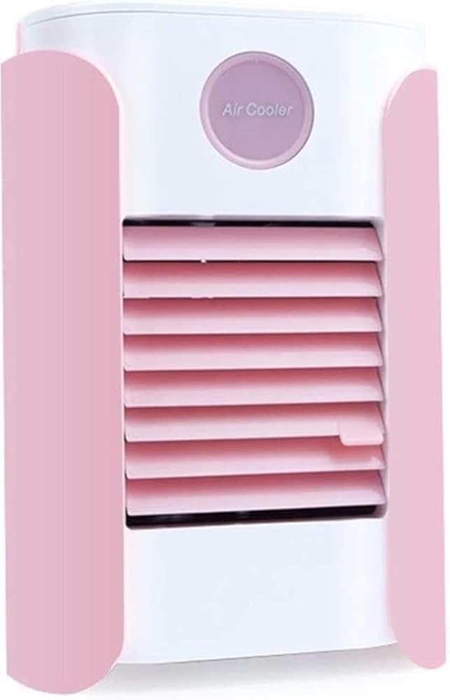 Mini Air Cooler, Portable Mini Air Condition, Personal Air Purifier USB Charging Air Conditioner Fan Refrigerator Air Cooler Nano Fan(Pink)