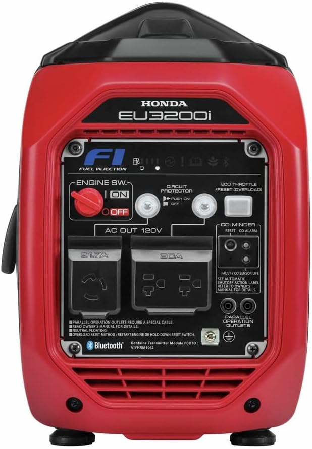 Honda 668890 EU3200IAN 3200 Watt Bluetooth Portable Inverter Generator with CO-MINDER-50-State