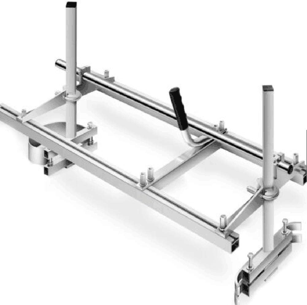 Chain Saw Mill Tool, Aluminum Steel Plate Portable Chainsaw Mill Lumber Cutting Tool for 14in-24in Chain Saw
