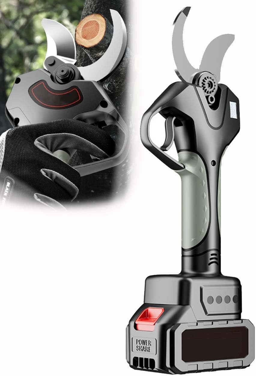 Electric Pruning Shears with Brushless Motor and SK5 Blade – Cordless Garden Tree Trimmer for Landscaping, Orchard, Vineyard – Safe and Efficient Cutter Tool(Withoutpole)