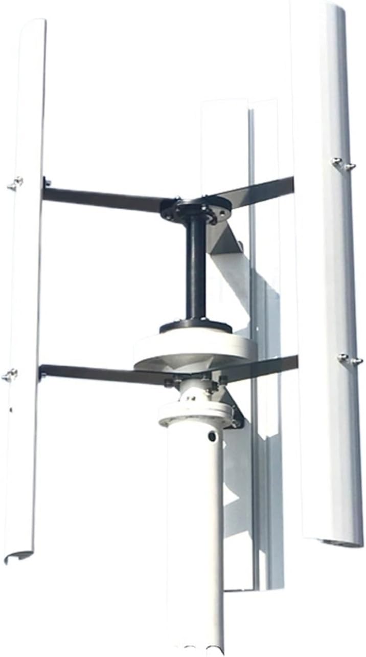 Windmill Generator, 1000W 12V 24V 48V Vertical Wind Energy Turbine Electric Generator For Home 1KW Windmill Low Wind Speed Starting Wind Turbines (Color : White, Size : 24V_1000W)