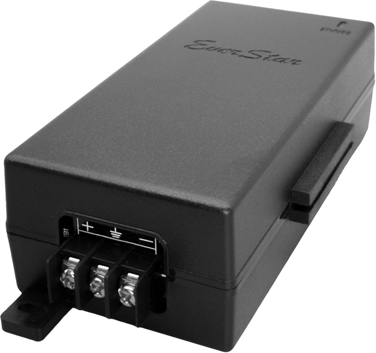 EverStar iPoE-65W55GDM Gigabit | 18-36V DC in | 55VDC/1.18A 65W PoE++ Out | DC-DC Converter + Passive Mode A&B Solar PoE++ Injector for AirFiber AF-24_24HD_5/5U_11FX, AXIS Cameras | Black