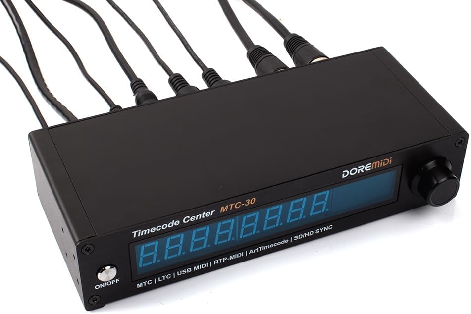 Timecode Center MTC-30 Supports Timecode Reader Generator Converter SMPTE LTC ArtTimeCode RTP-MIDI MMC PoE(MTC-30)