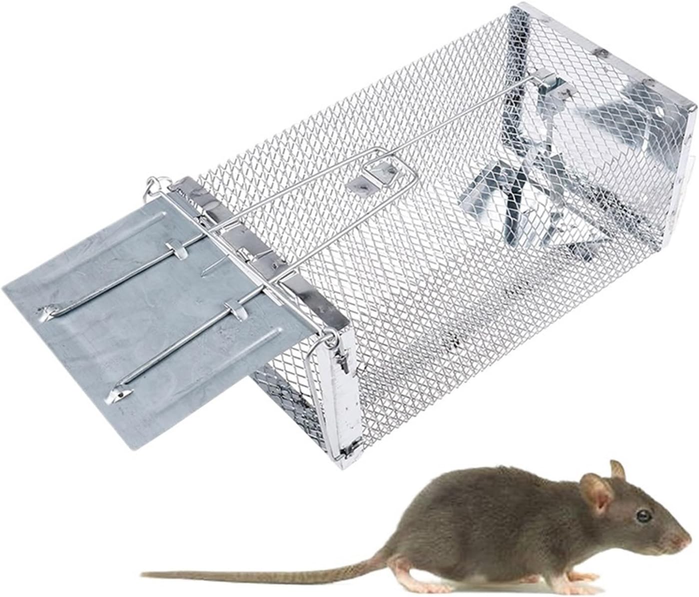 Rat Traps,Automatic Cycle Mouse Trap Household Efficiency Mousetrap Large Space Automatic Rat Snake Trap Cage Safe, Onesize