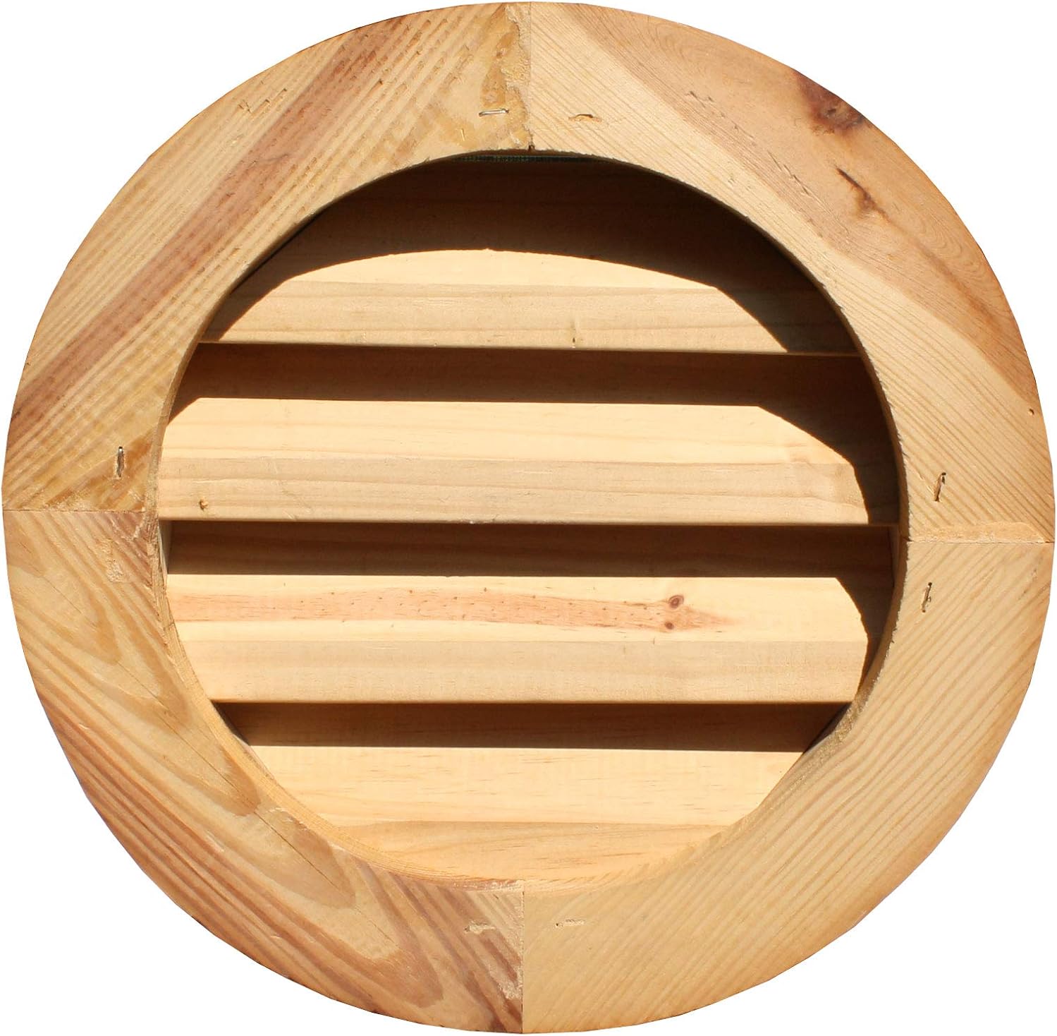 Shed Windows and More Round Wooden Louvered Gable Vents (13