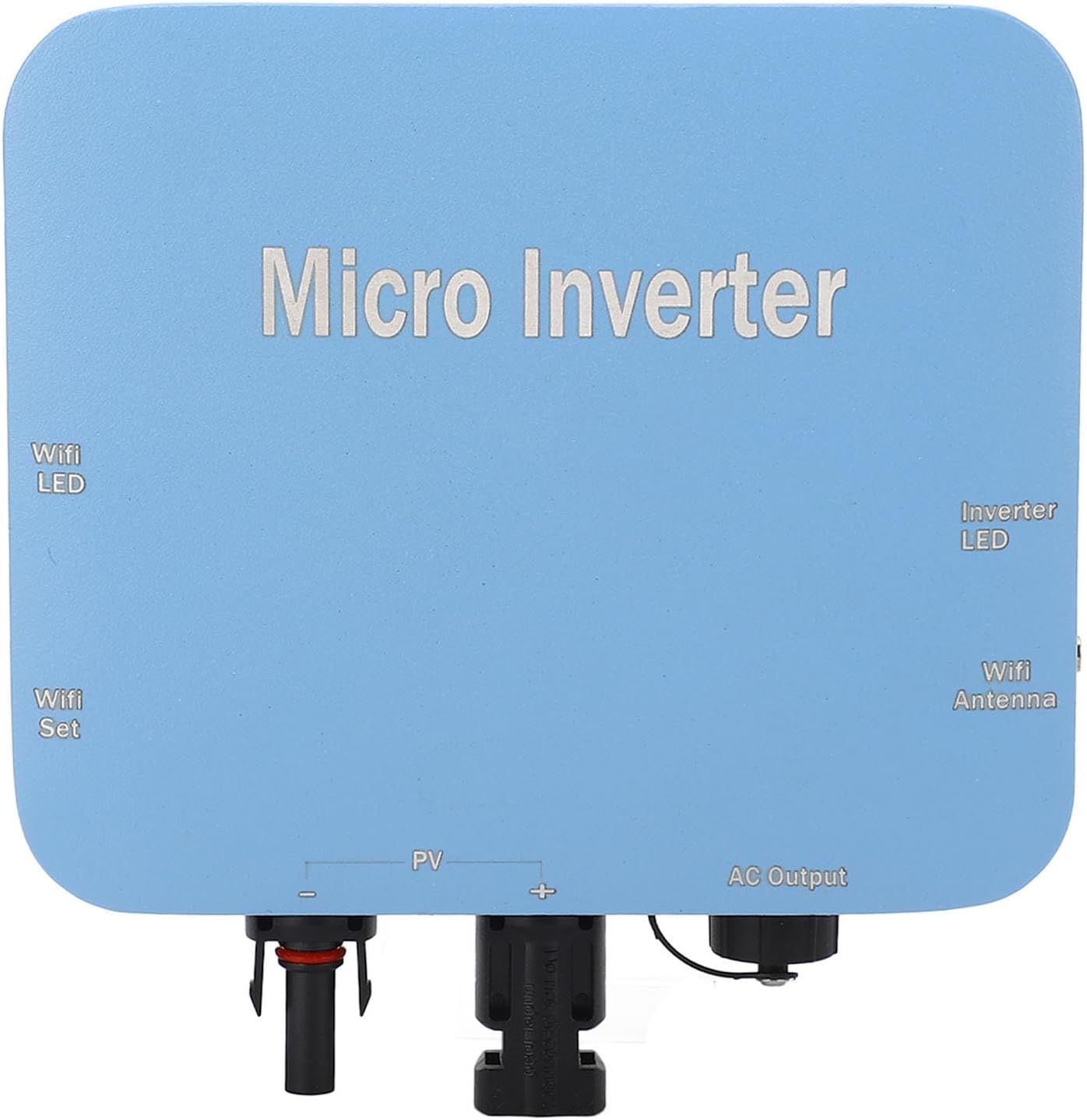 MPPT Solar Inverter, IP65 Aluminum Alloy Micro Grid Connected Automatic Recognition Inverter with Instruction Manual, US Plug (500W)