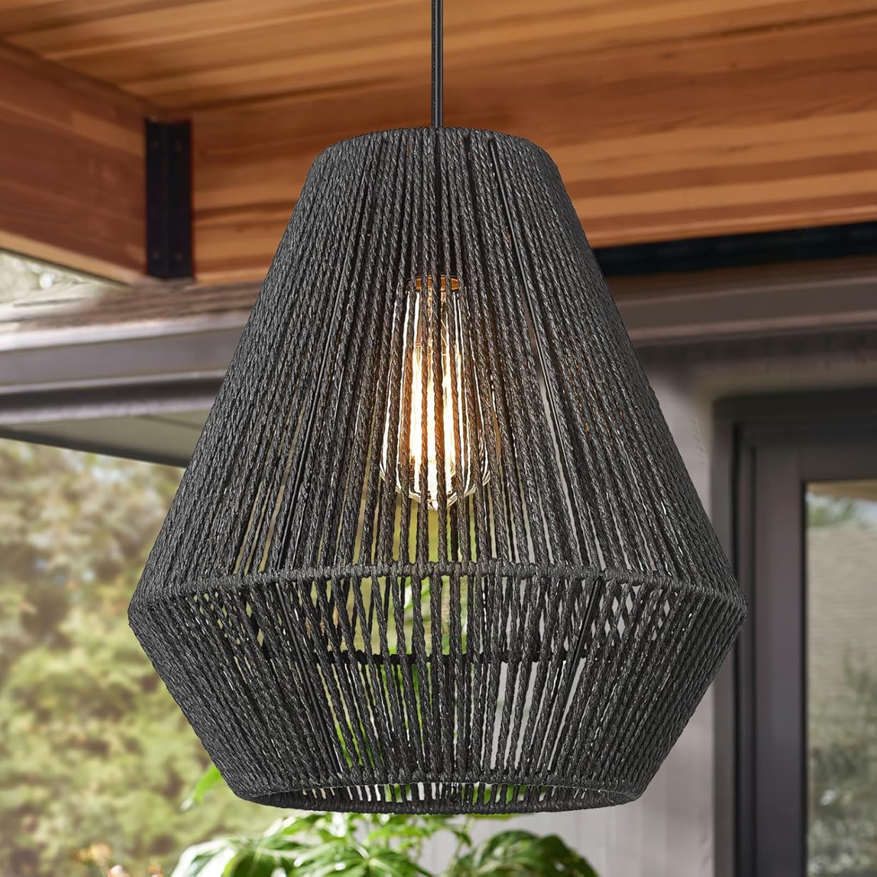 ELYONA Modern Woven Pendant Light Fixtures 11.8