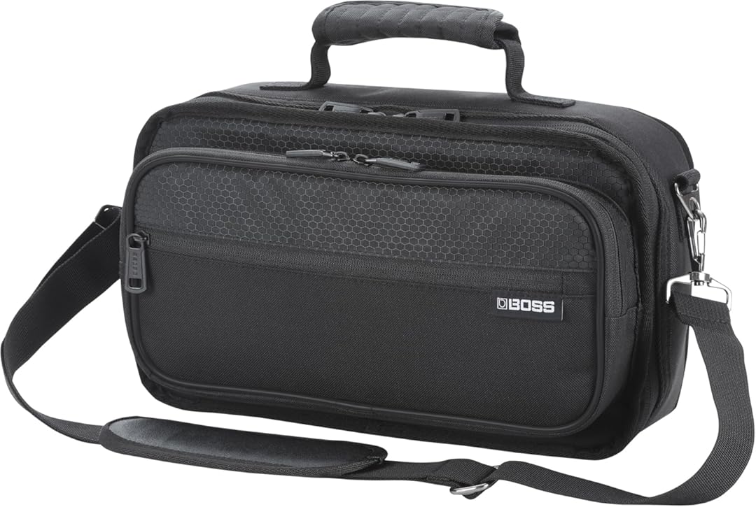 BOSS CB-BM-S | Compact Multi-Effects Case | Compatible GX-10, GT-1 & GT-1B | Lightweight & Durable | Thick Internal Padding | Adjustable Shoulder Strap | Versatile Accessory Pockets