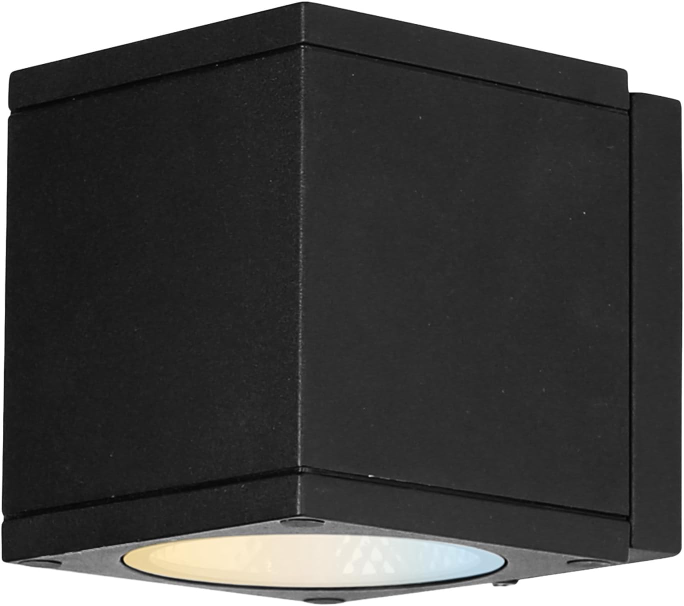 Sunlite 81292 LED Cube Up and Down Outdoor Light Fixture, 18 Watts, 1300 Lumens, Color Selectable 30k/40k/50k, 80 CRI, ETL Listed, Black, for Residential & Commercial Use