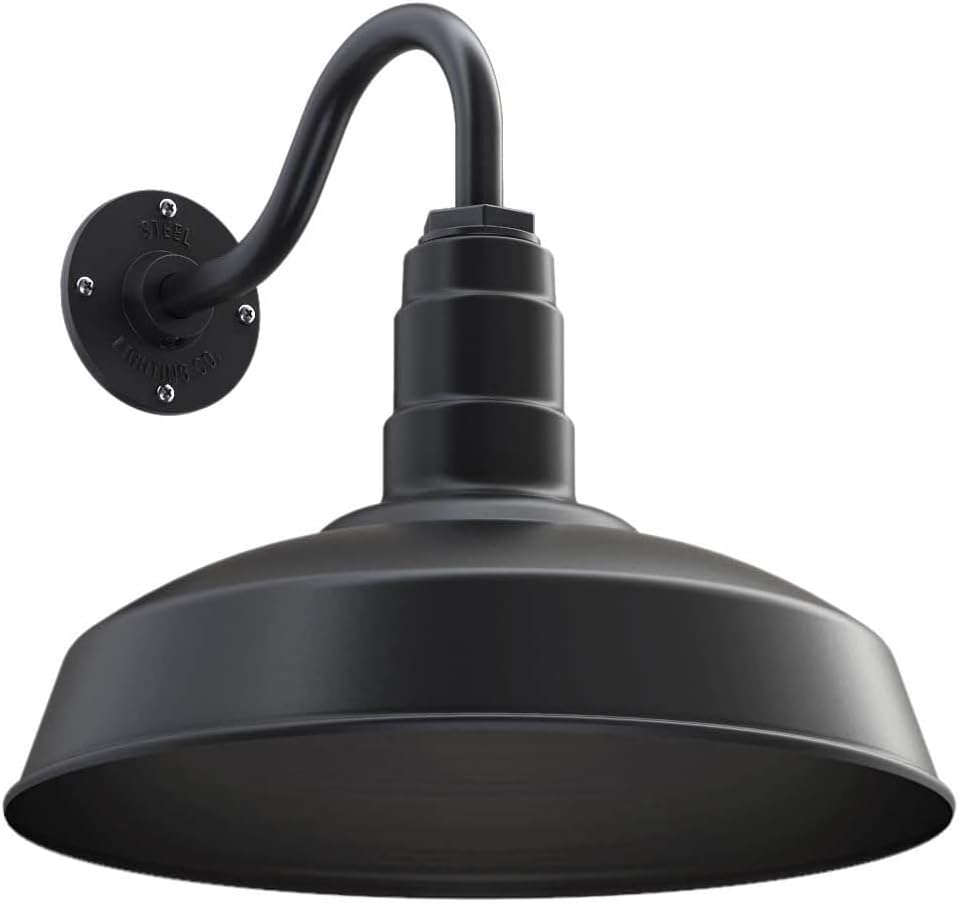 Steel Lighting Co. | Dusk to Dawn | Gardena Barn Light | Outdoor Wall Mounted | 16