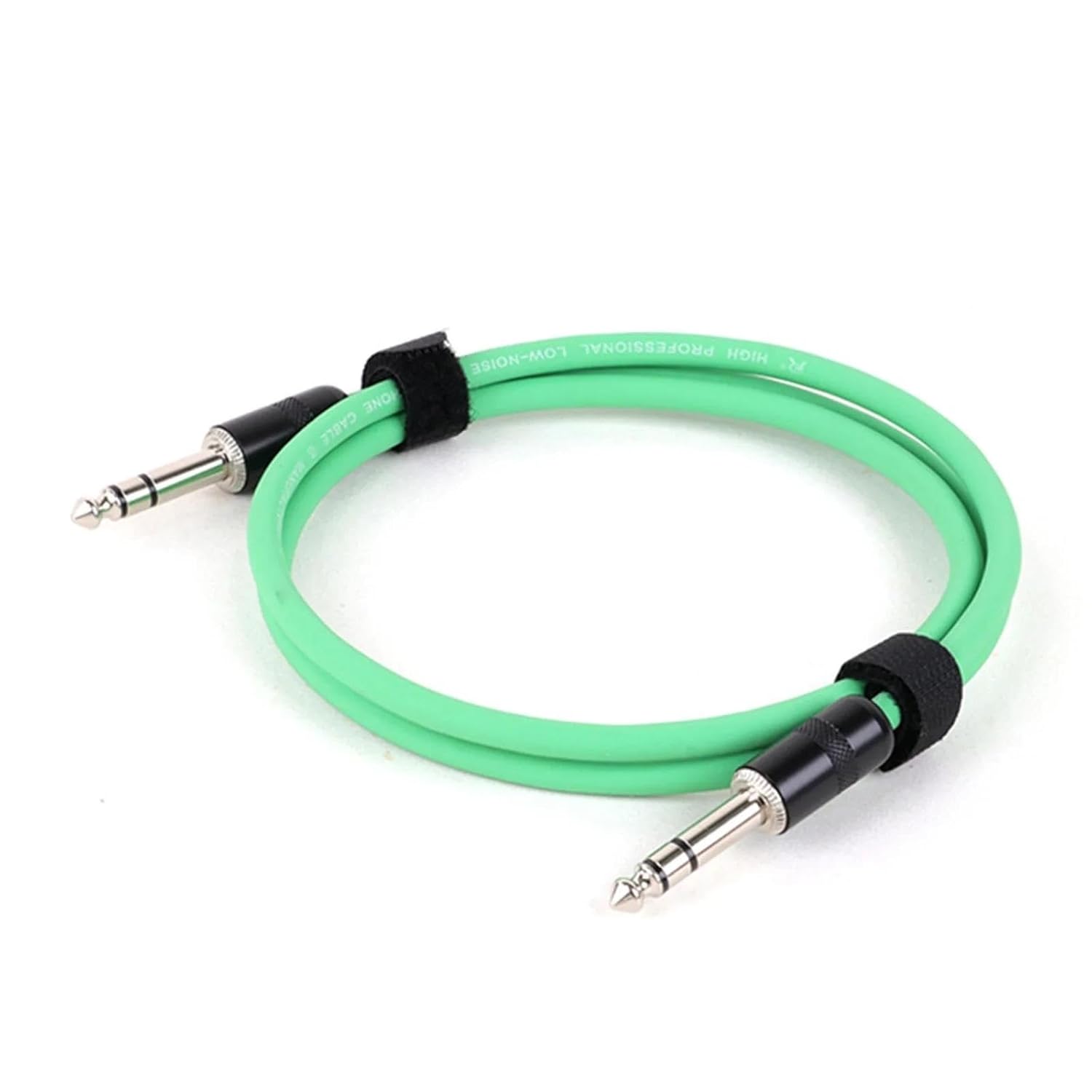Guitar Audio Cable 1/4 Inch Straight Instrument Cable Stereo Professional Colorful Cable For Guitar Bass Amplifier Keyboard(Green,15m)