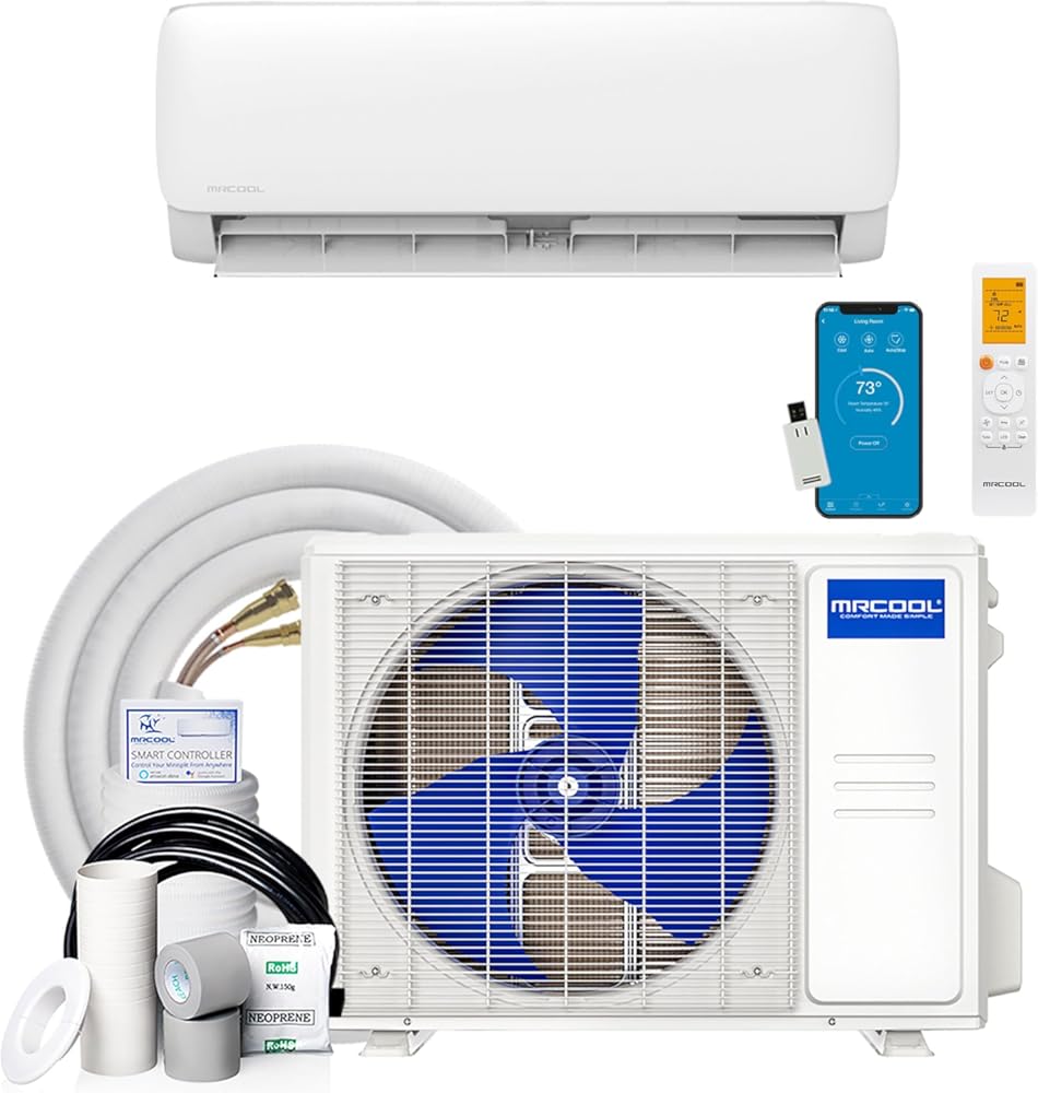 MRCOOL 24000 BTU 230V Ductless Inverter Mini Split Air Conditioner & Heat Pump System, Easy Pro Series - Wall-Mounted AC Unit w/Heating and Cooling for Home, Office & Commercial Space