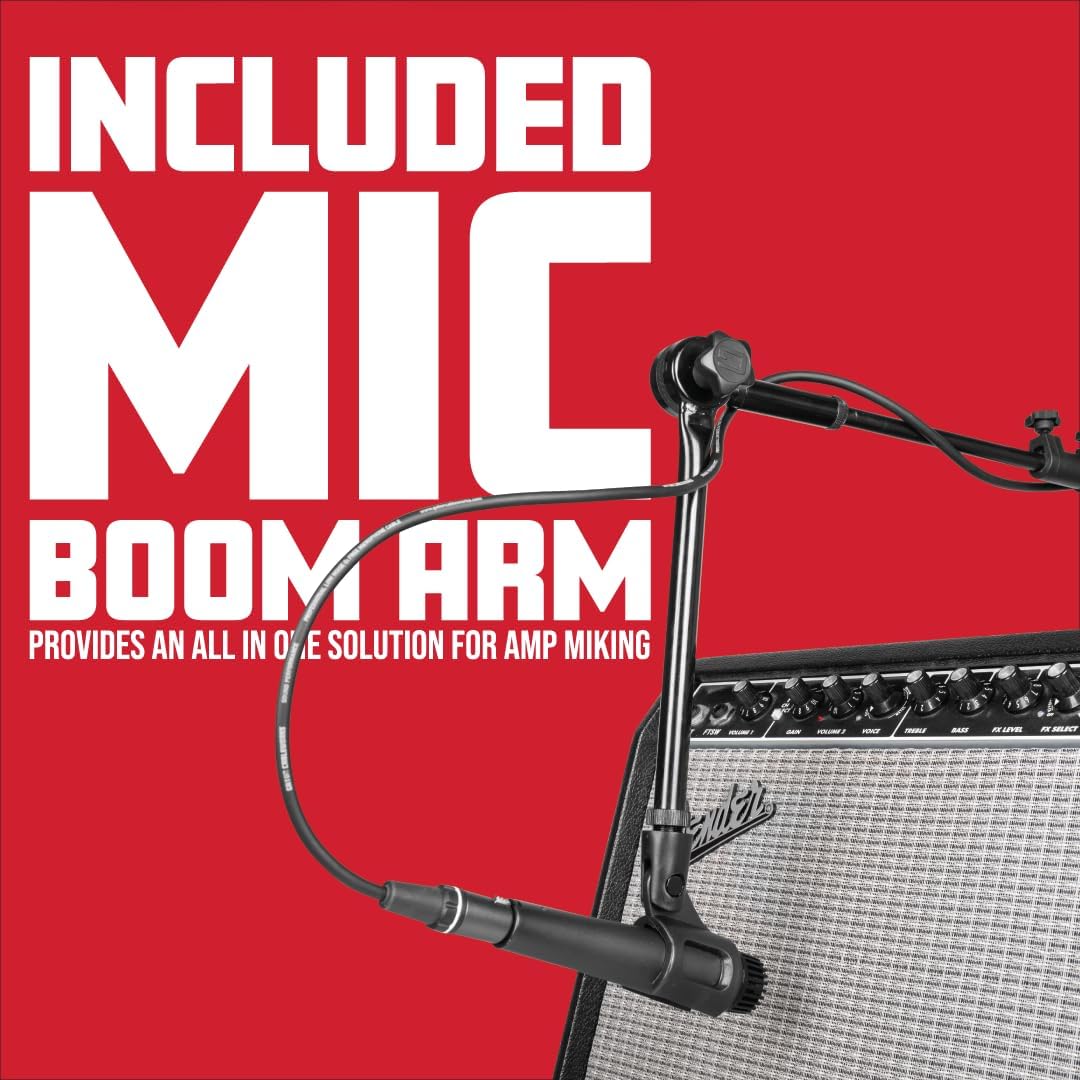 Gator Frameworks Amp Stand with 5-Position Tilt and Adjustable Boom Arm (GFW-GTR-AMP-BOOM)