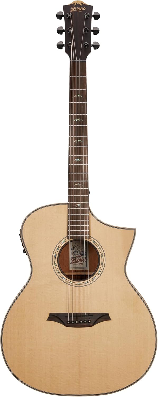 Bromo BAT 4CE SG Solid Top Dreadnought Acoustic Guitar