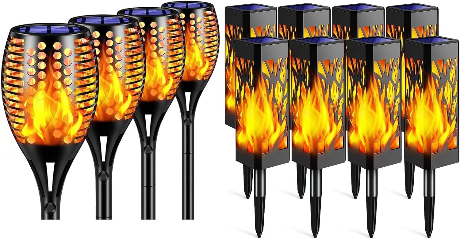 TomCare Solar Lights Upgraded Solar Pathway Lights