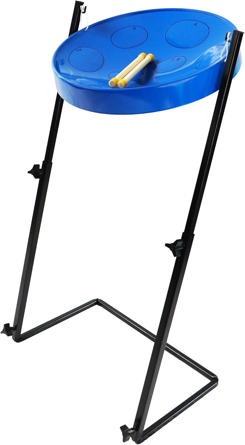 Jumbie Jam Steel Drum Ready-To-Play-Kit Blue Finish with Metal Z-Floor Stand