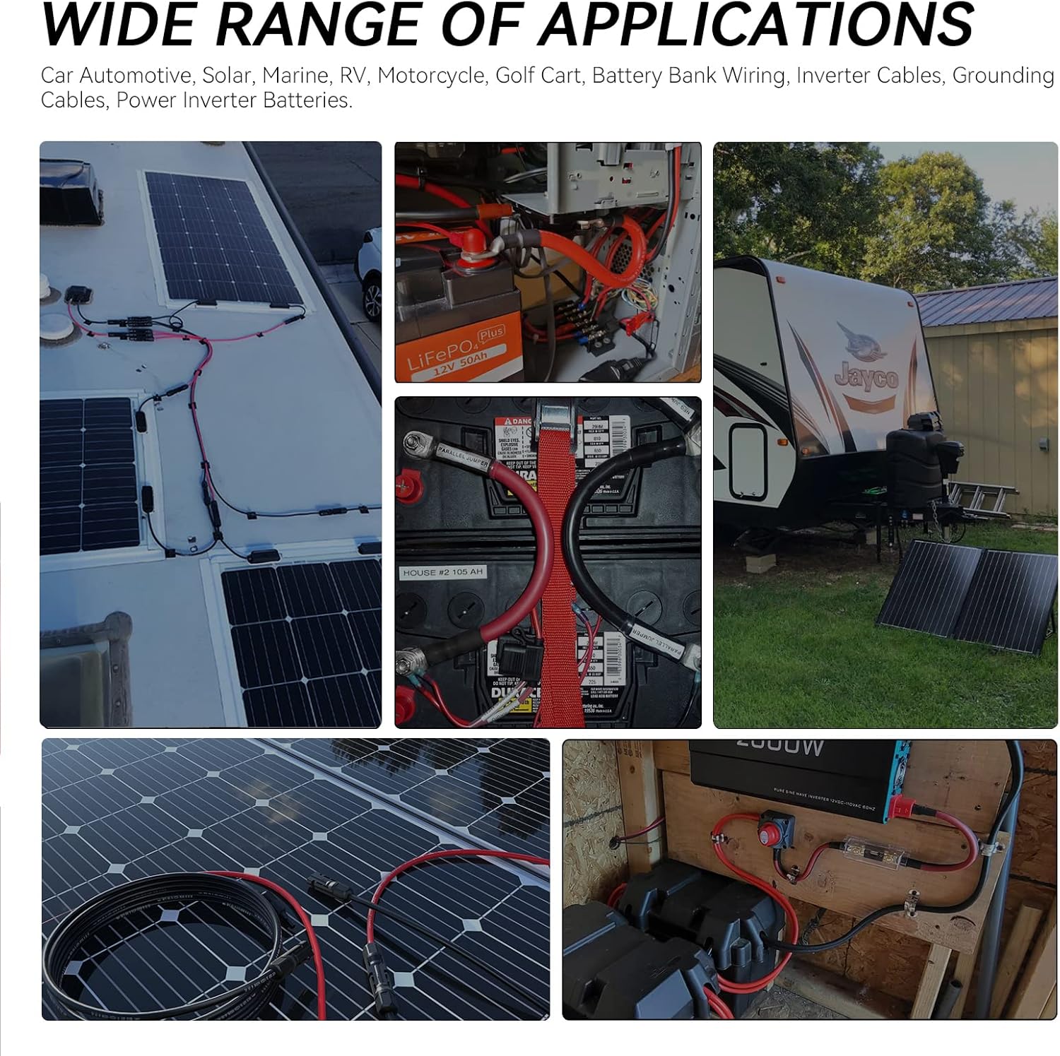 Temank 10AWG Solar Extension Cable 60 Feet, 10 Gauge Solar Cables 60Ft for Solar Systems, Car, RVs, and Boats, Tinned Copper PV Wire Ends with Solar Connector (Red & Black)