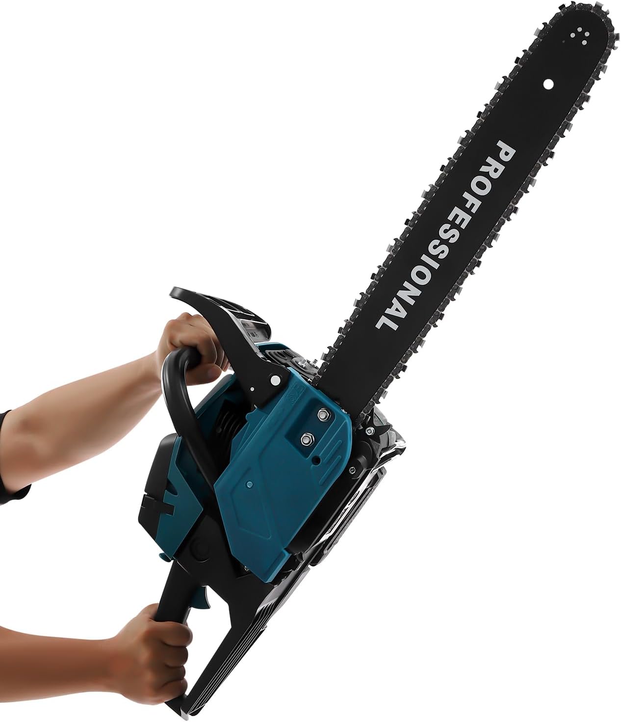 58CC Gas Chainsaws 20 Inch Gasoline Chainsaw, 2-Stroke Handheld Cordless Chain Saw Gas Powered for Forest Harvesting, Cutting Wood, Petrol Chainsaws 8500rpm | US Stock