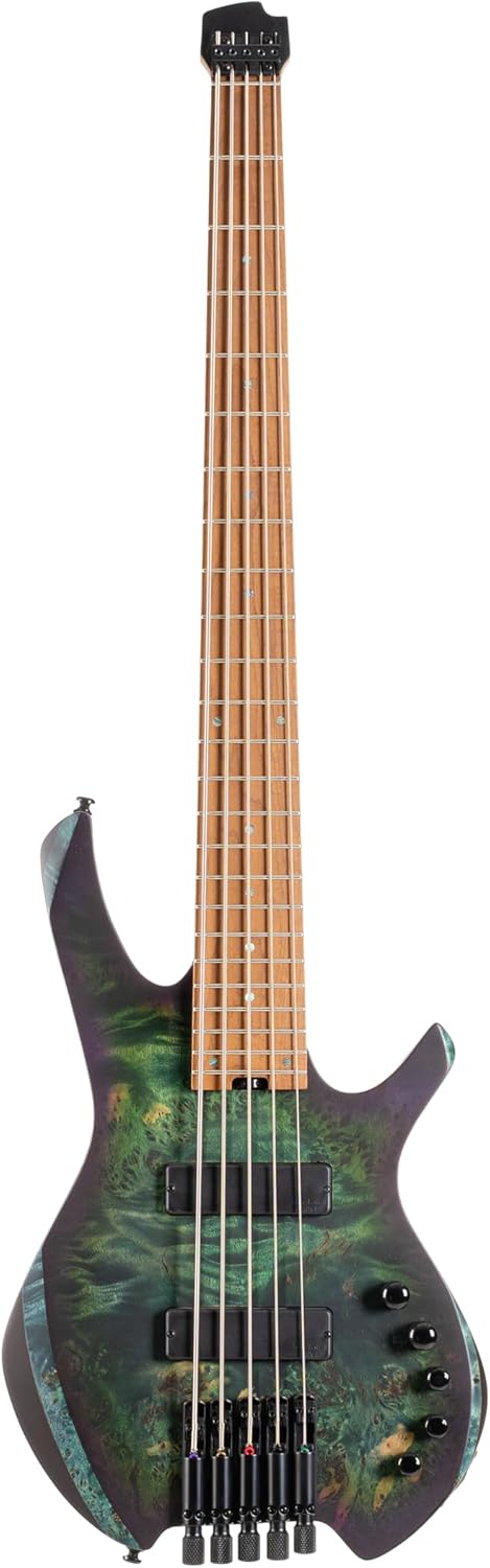 Cort 5-String Headless Space Bass Star Dust Green