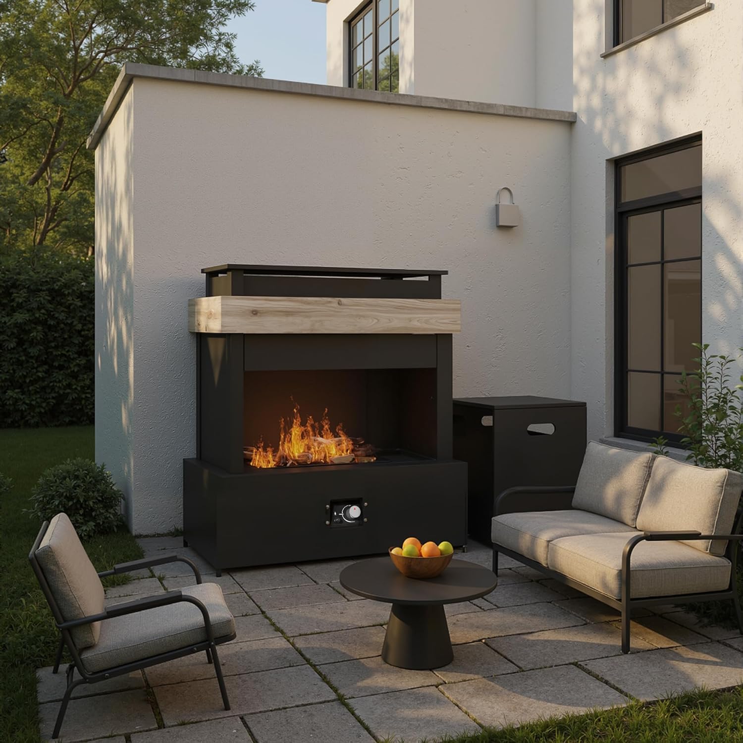 ‌Yokayoay Outdoor Propane Fireplace, 35
