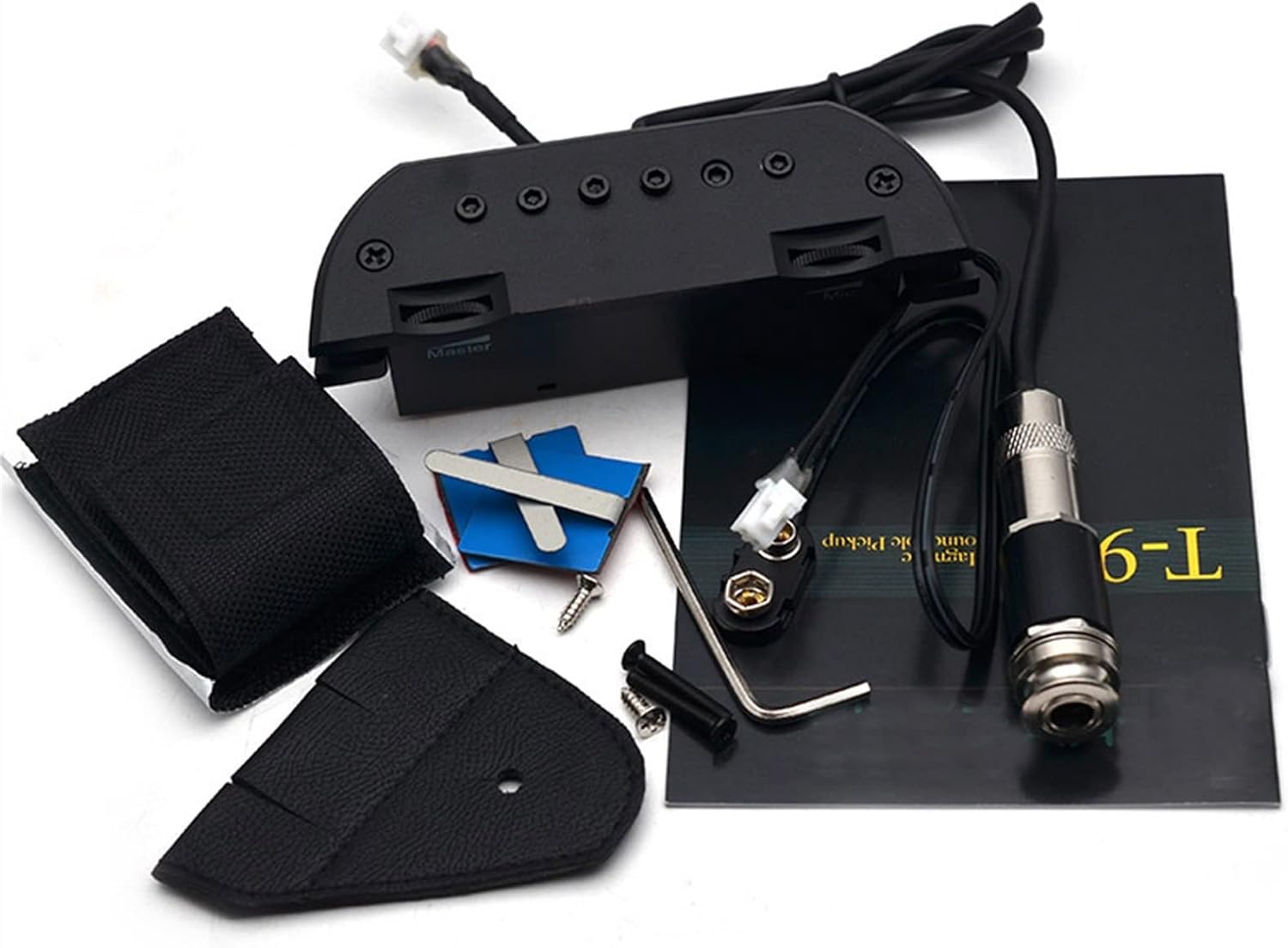 KESHUO Active Acoustic Guitar Pickup Humbucker Sound-Hole Pickup Magnetic + Mic Excellent Bass & Mid-Range Pickup Acoustic