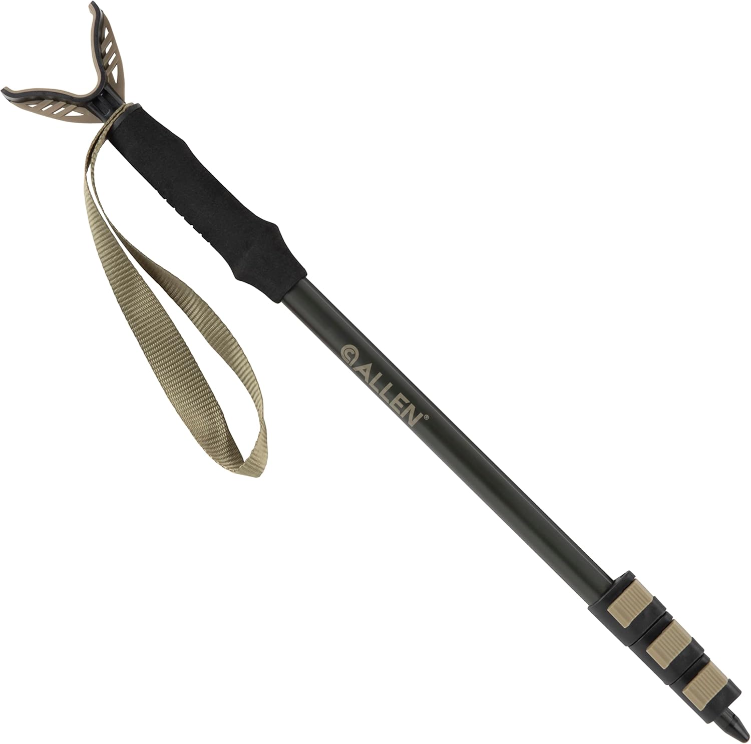 Barronett Ground Gobbler Low Profile Hunting Chair and Allen Shooting Stick - Versatile 300lb Capacity and Adjustable Height Hunting Accessories