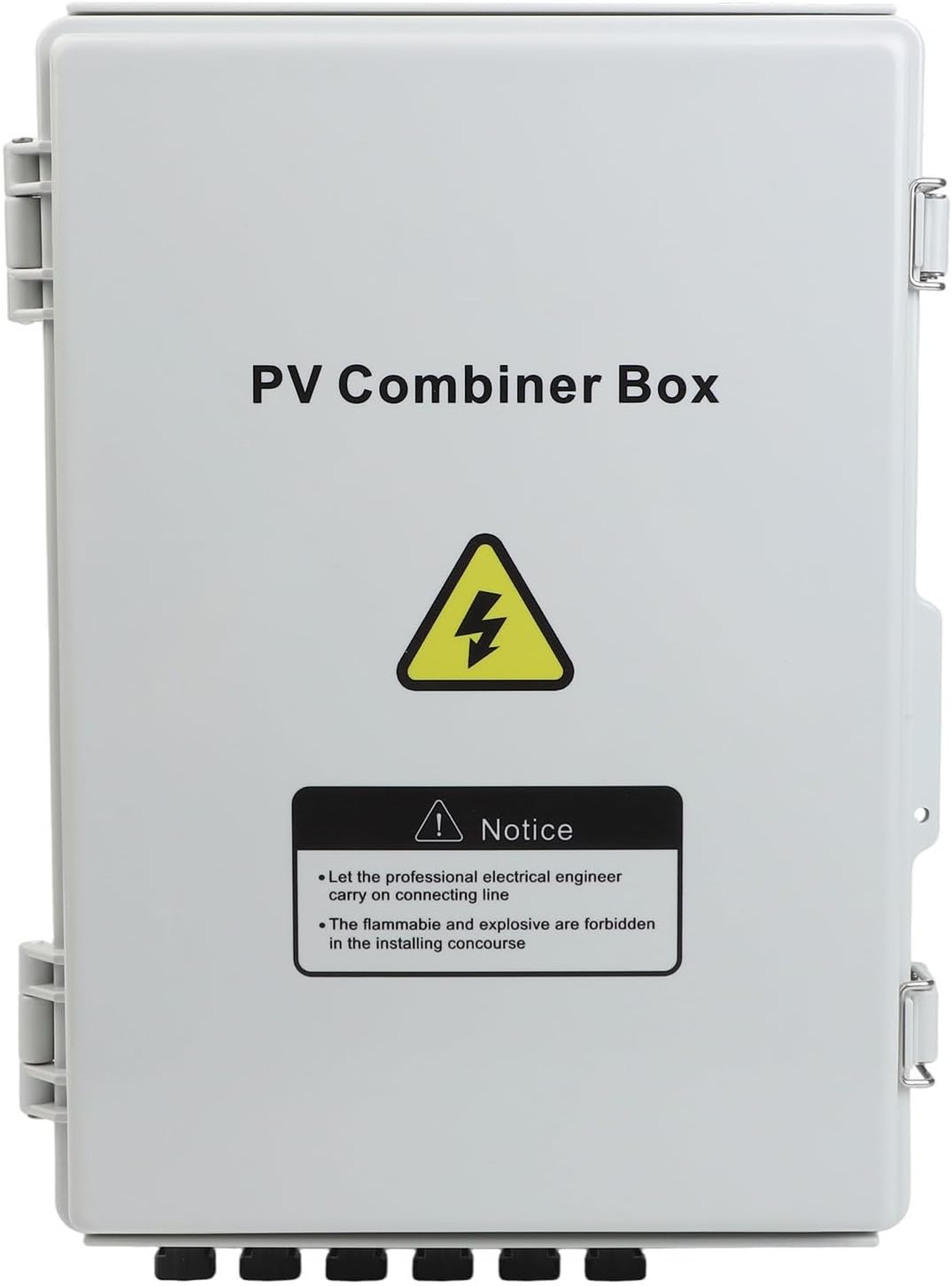 PV Combiner Box, Over Voltage and Overload Protection Reliable DC Components IP65 Waterproof Enclosure Real-Time Monitoring Outdoor Solar System