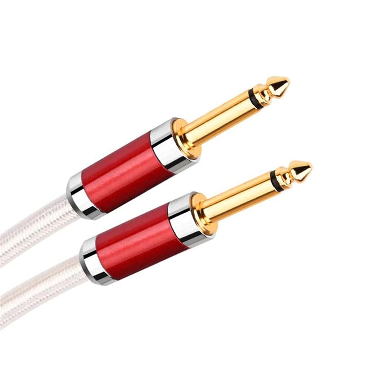 Pro Audio Cable 6.5mm Aux Guitar Cable Hi-end 7N OCC Instrument Cable 6.5mm TS Jack Mono Cable for Mixer Amplifier(300cm)