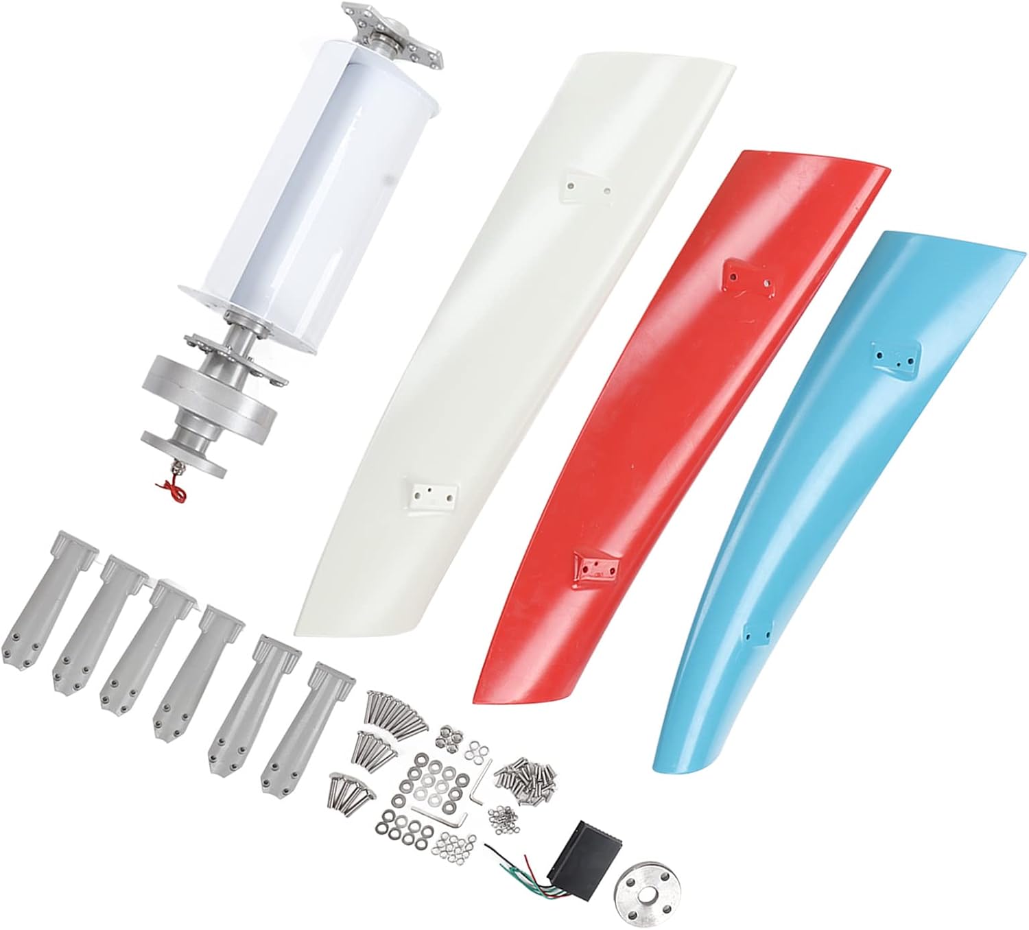 3000W Vertical AC Permanent Maglev Wind Turbine Generator, Micro Vertical Wind Turbines 12V 24V 48V 220V for Home Street Lighting(with MPPT Controller)