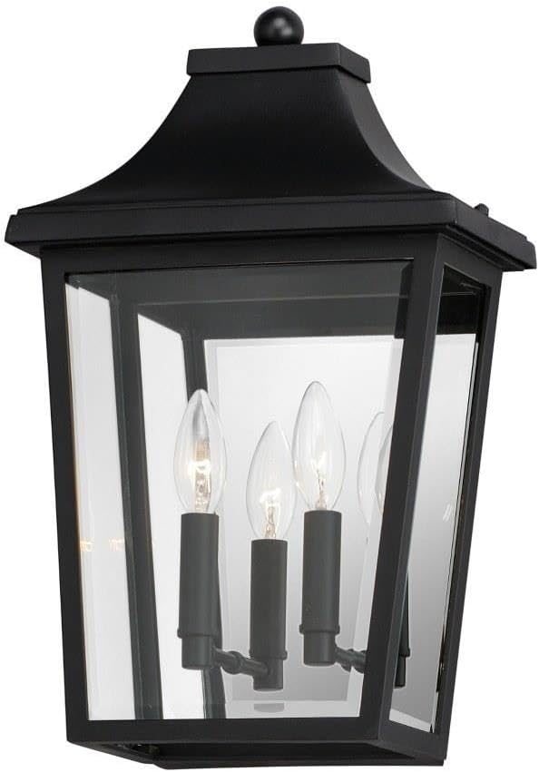 Maxim Sutton Place Vx 2 Light Outdoor Candle Style Wall Lantern with Black Finish
