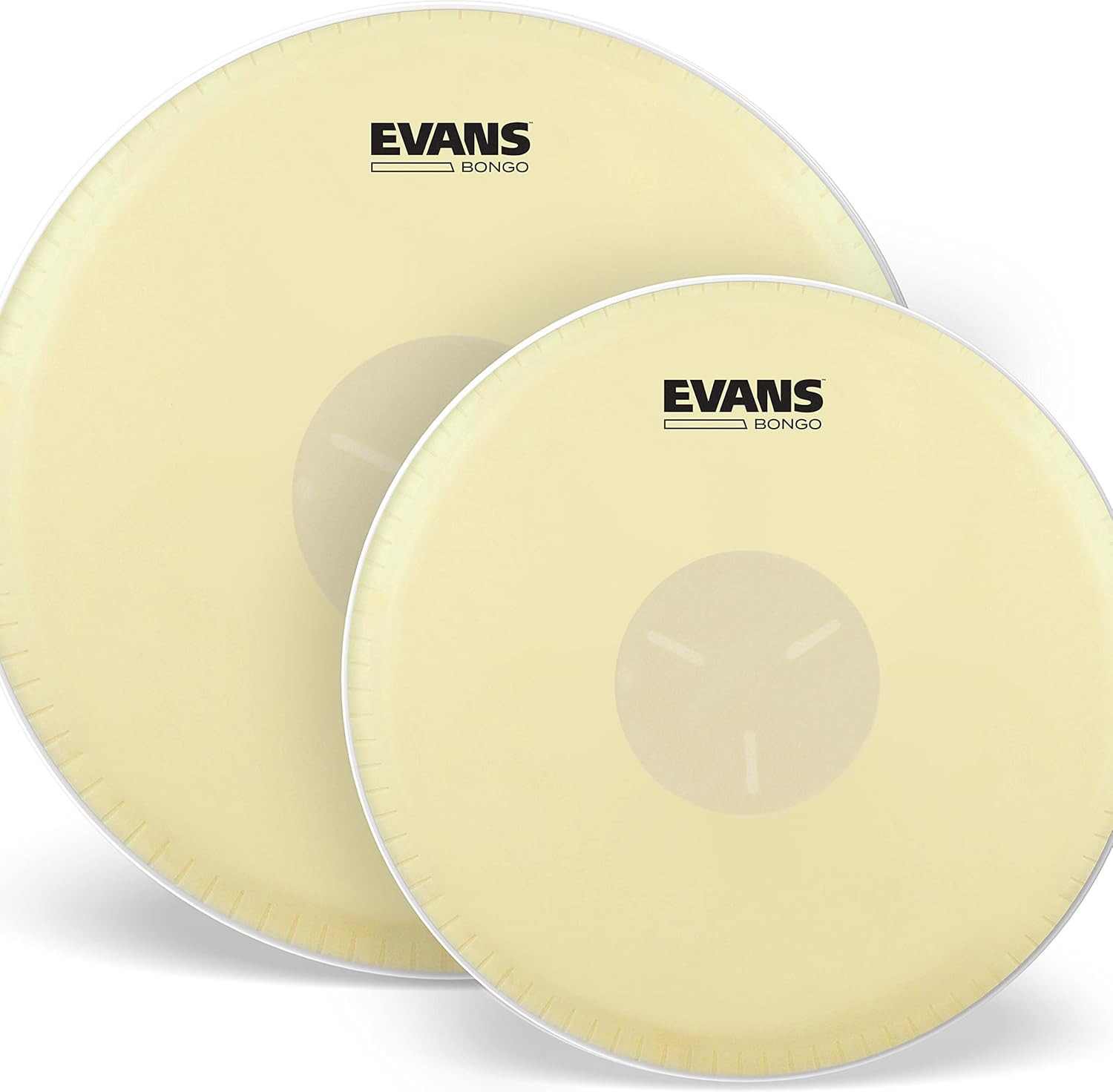 Evans Tri-Center Bongo Drum Head Pack, 7 1/4 and 8 5/8 Inch