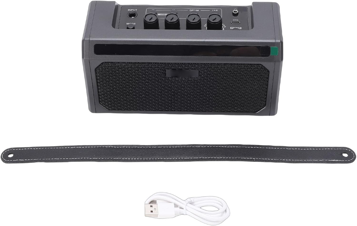 10W Electric Guitar Amplifier Rechargeable Portable Speaker with Headphone Jack USB C Rechargeable Battery for Outdoor Practice Travel, Studio