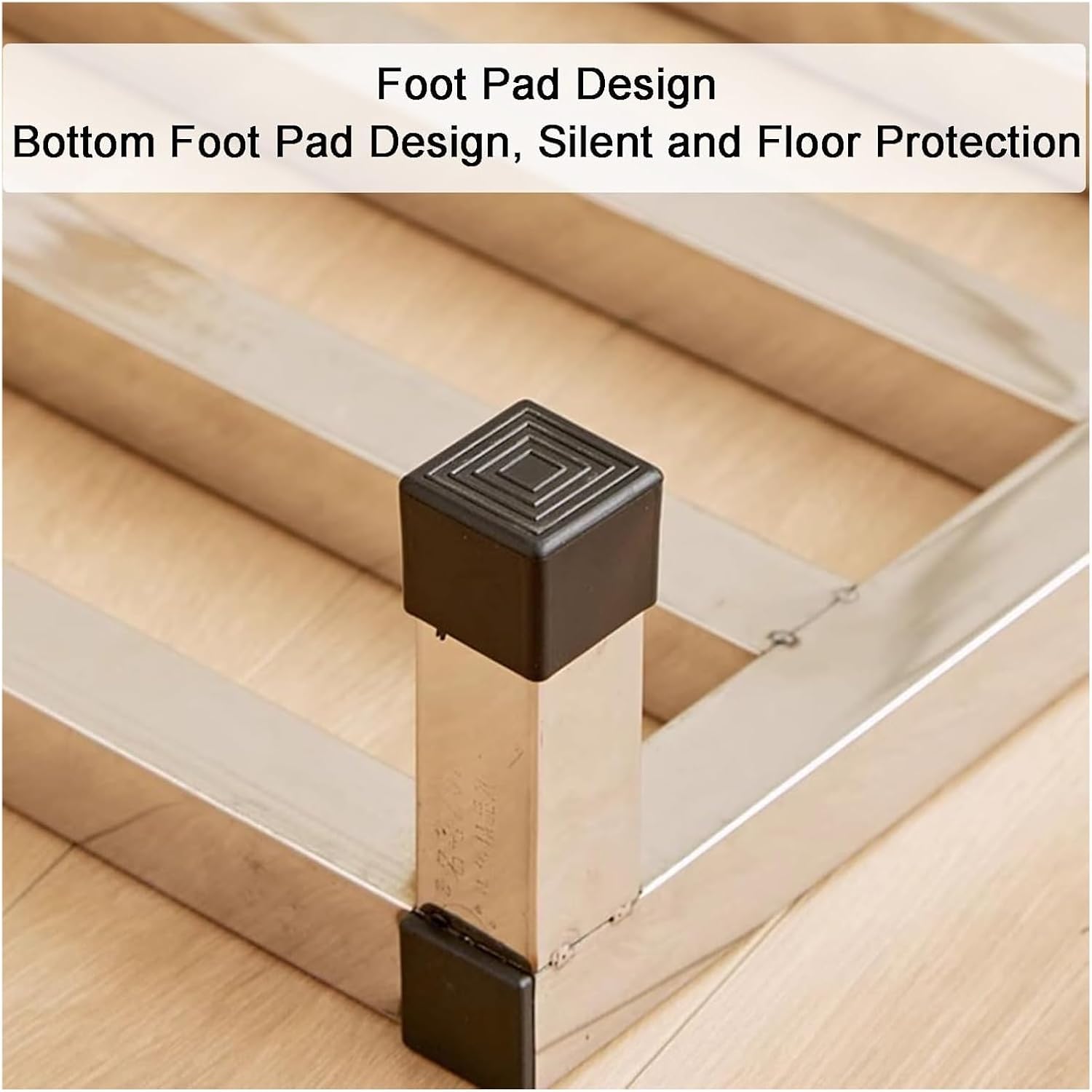 Heightened Air Conditioner Base, Stainless Steel Moisture-Proof Floor Pallets, One-Piece Furniture Appliances Base Stand for Warehouse Supermarket(60x110x15cm)