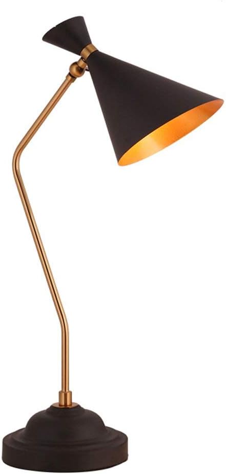 Nordic Postmodern Danish American Personality Creative Iron Lamp Table Light Model Bedside Living Room Bedroom Designer Desk Lamp Iron Lampshade Can Be Adjusted Lighting Fixtures Table Lamp