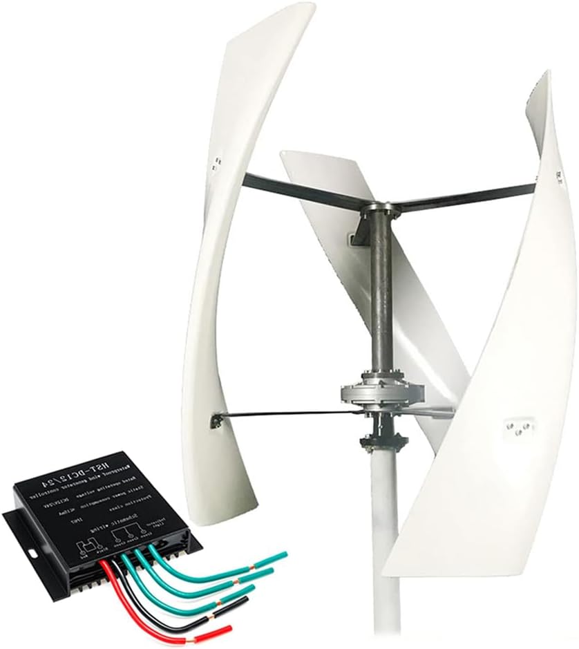 5000W Wind Turbine Generator Kit 3-Blade MPPT Controller 12V/24V/48V/220V Ideal for Home Farm Rvs & Boats Permanent Magnet Sys 5000W-48V