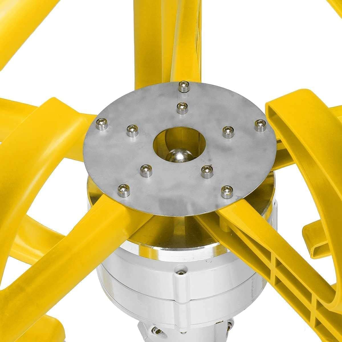 Horizontal Home 4000W Wind Turbines Wind Generator Power Windmill Energy Turbines Charge, 5 Blades for Home Camping