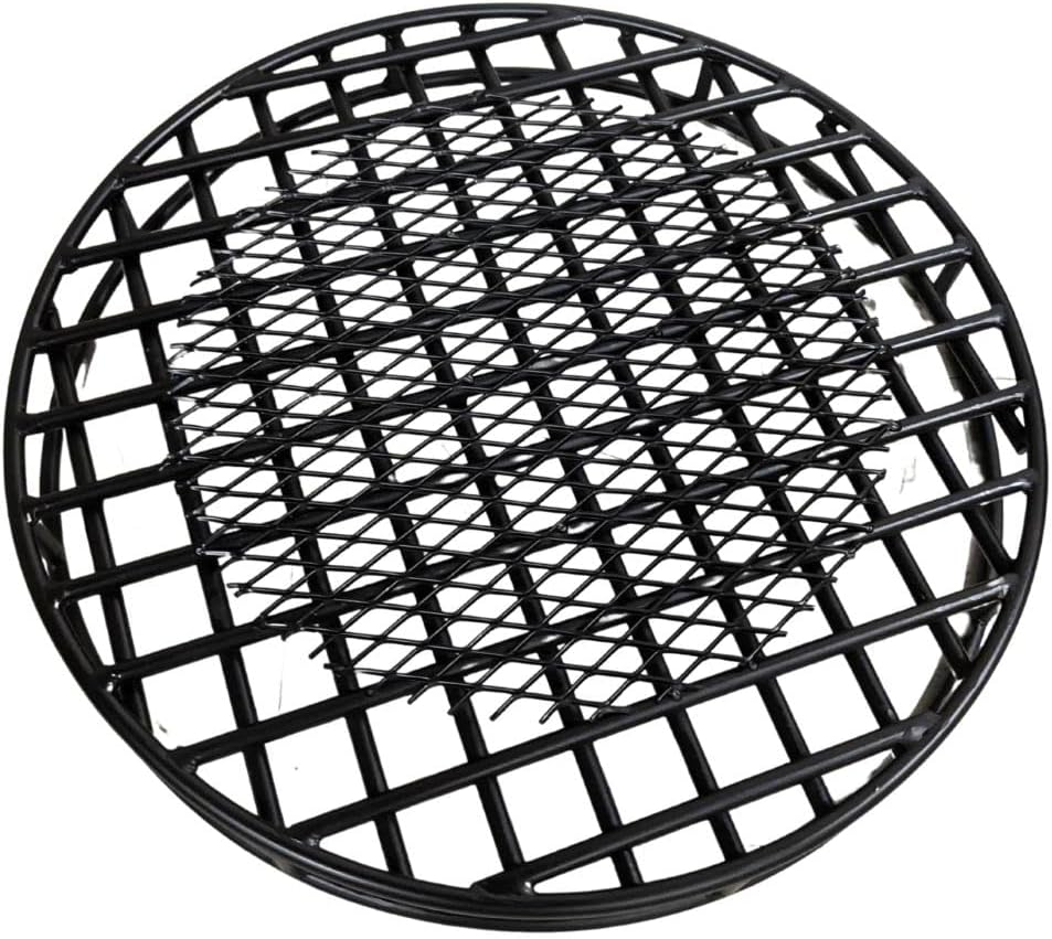 Walden Backyards Fire Pit Grate with Ember Catcher - High Temperature Heavy Duty Steel Round Firegrate for Outdoor Pits and Campfire - 24”