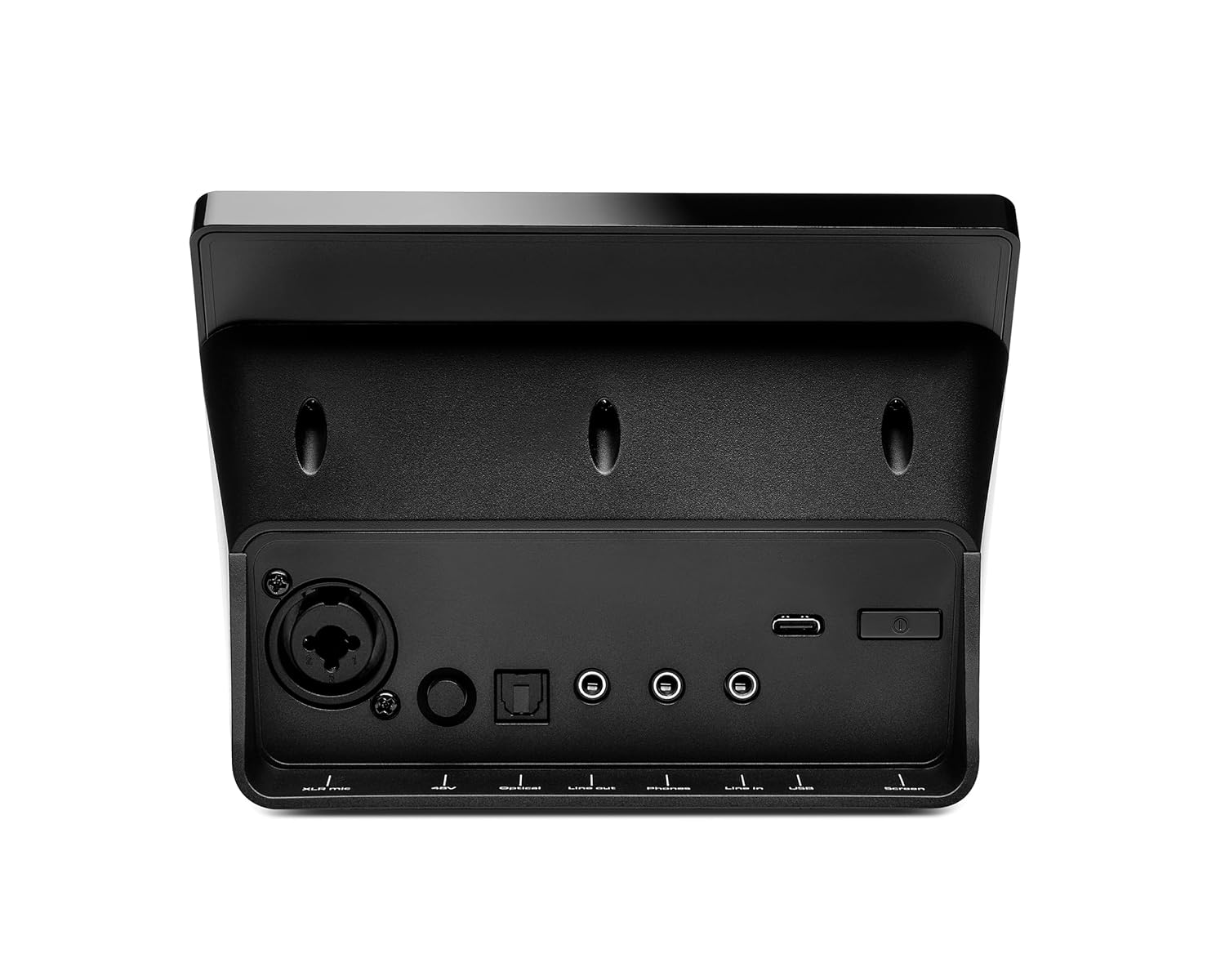 Hercules Stream 200 XLR USB Audio Mixer Microphone Preamplifier LCD Display 4 Action Buttons Professional Audio Controller for Viewers and Creators to Master Live Mix on Screen with Customizable