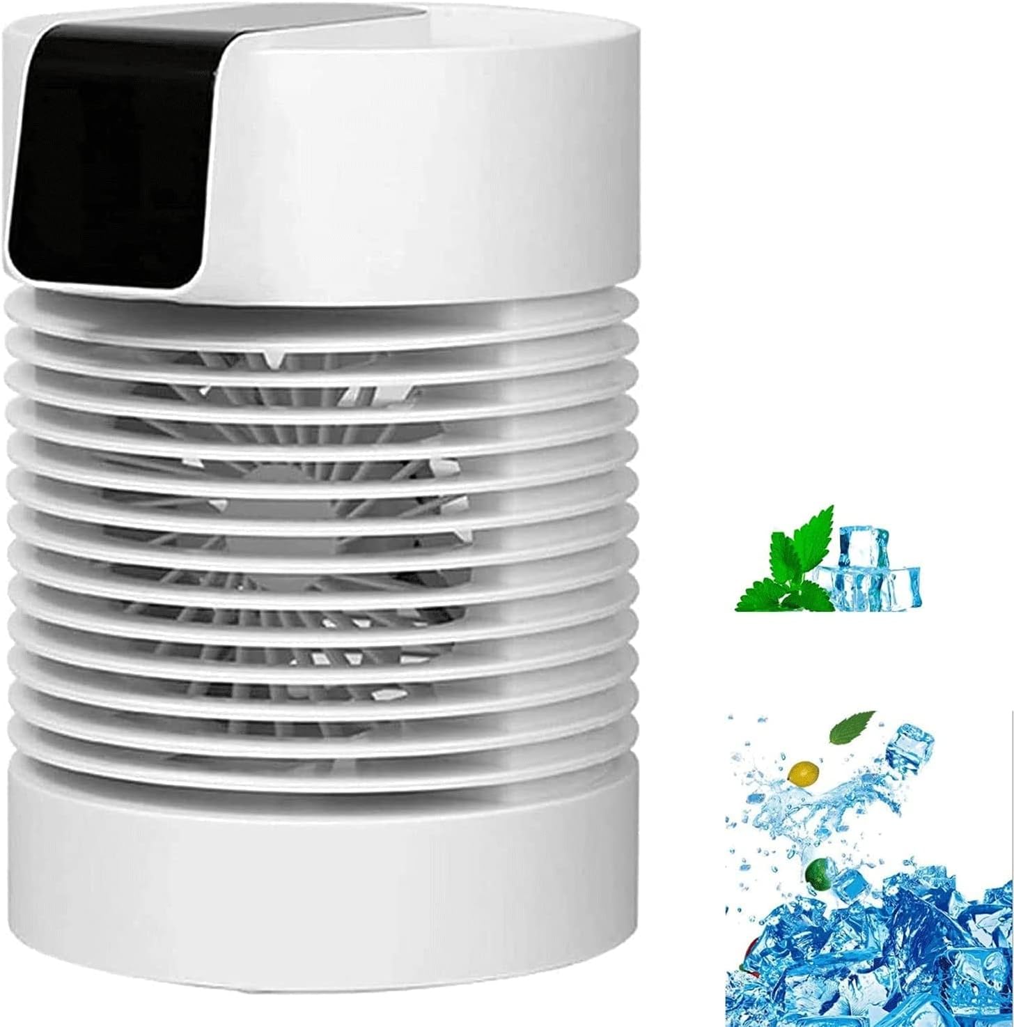 Portable Air Conditioner, 3 Speed Adjustable Evaporative Air Cooler Fan, Mini USB Powered Personal Air Cooler, for Home, Office, Bedroom