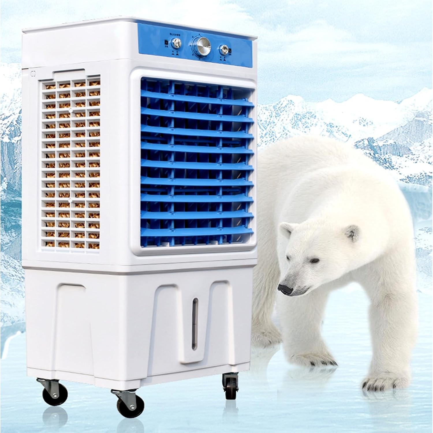 Portable Air Conditioners, Swamp Cooling Fan, 2 Modes, 3 Speeds, Fans That Blow Cold Air for Room, Bedroom, Indoor, Office(Large)