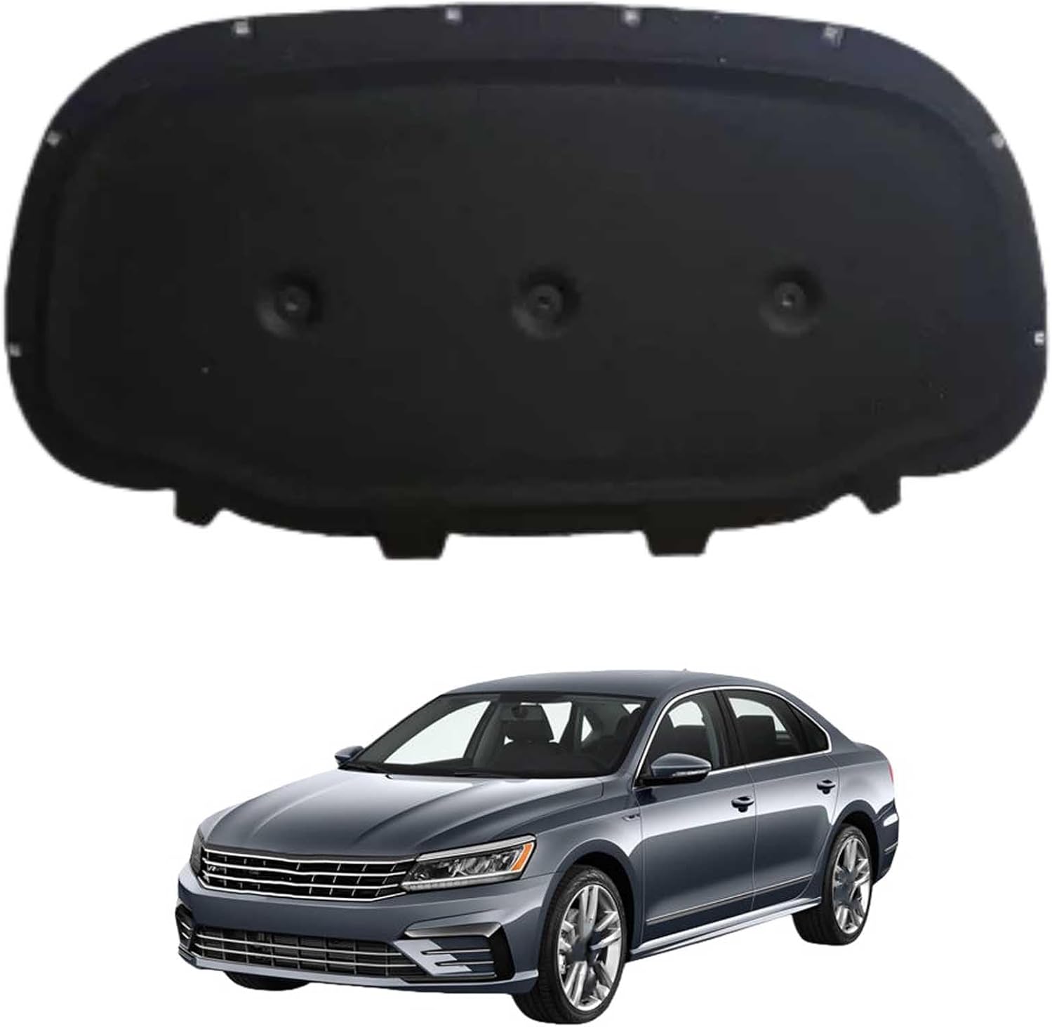 Car Front Hood Engine Sound Pad for VW Passat 2019-2022, Heat Insulation Cotton Mat Cover Soundproof Car Accessories