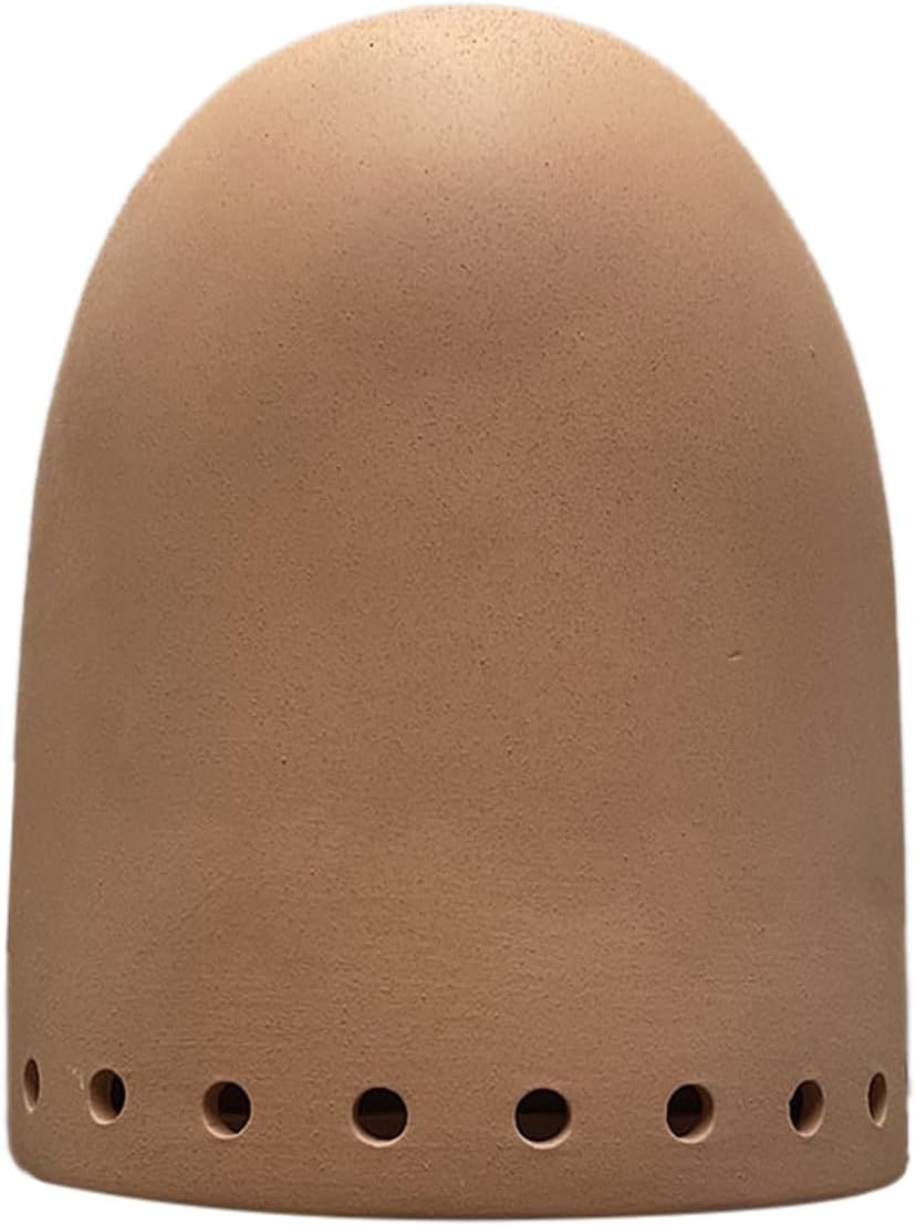 Flared Domed Wall Sconce, Hole Necklace (Adobe) Indoor/Outdoor Ceramic Wall Sconce 10
